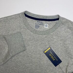 NEW Polo Ralph Lauren Sweatshirt‎ Mens Medium Grey Performance Classic Fit L/S